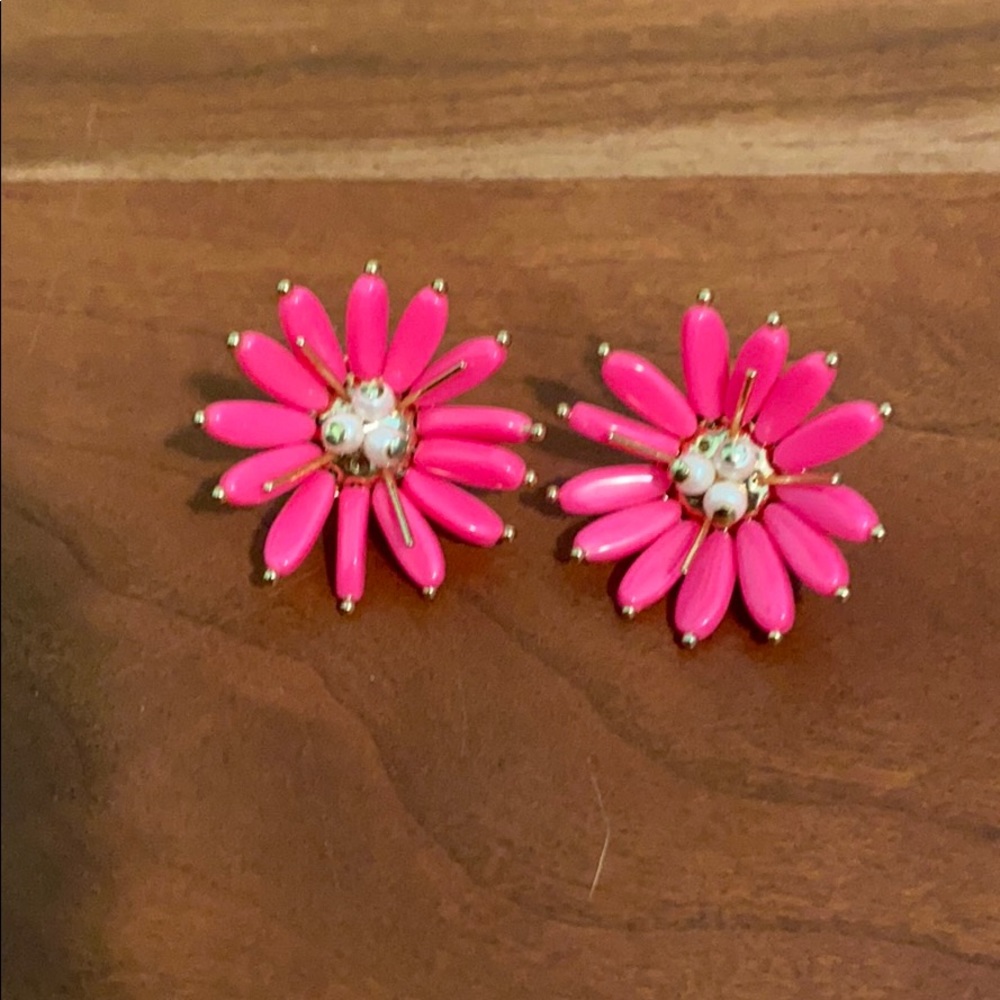 NWOT Kate Spade pink flower earrings 🌸🌸